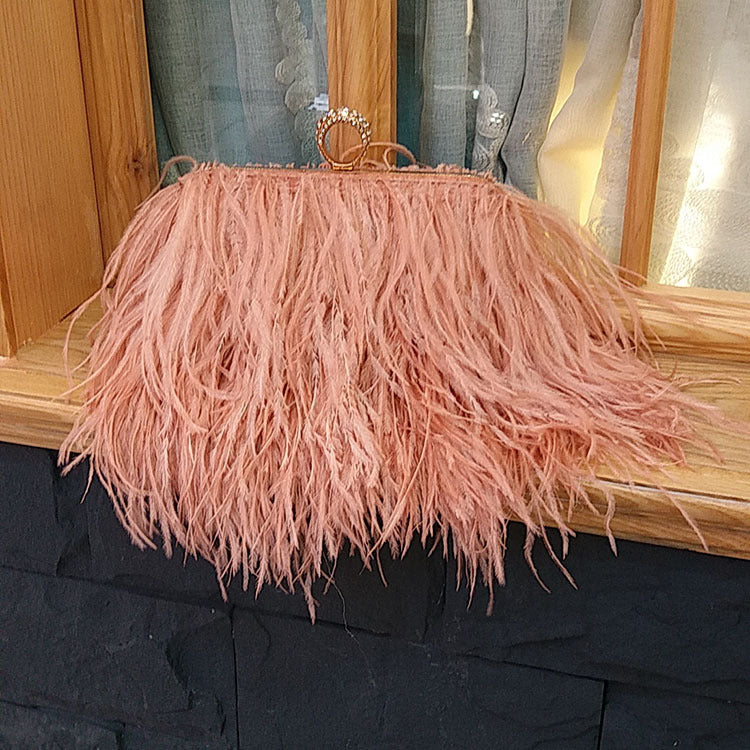 "Feather Baby" Ostrich Fur Bag/Purse