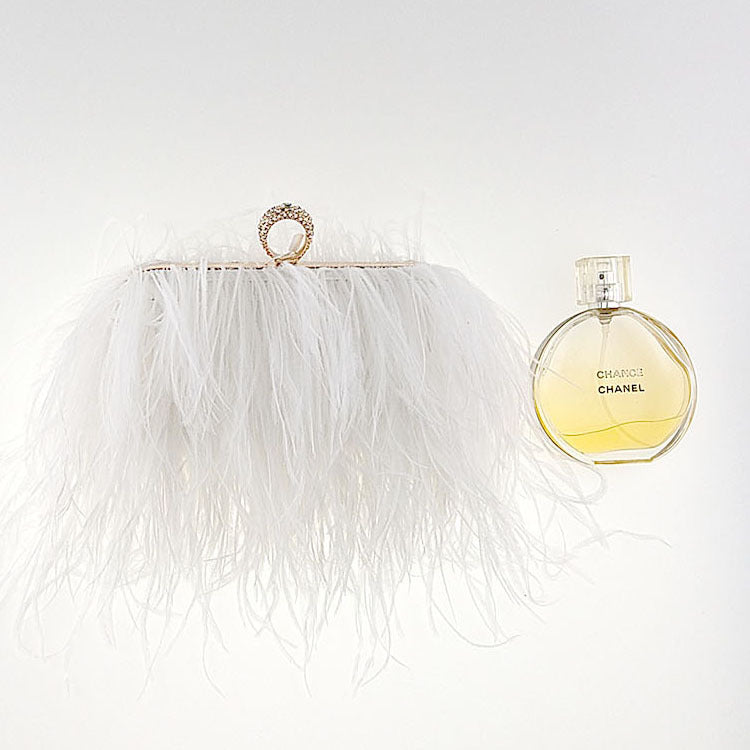 "Feather Baby" Ostrich Fur Bag/Purse